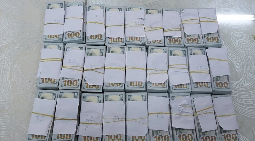 Tang vật vụ án. (Ảnh: TTXVN phát)
