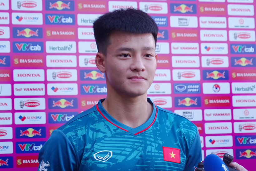 Tiền đạo Thanh Nhàn tự tin với khả năng tạo đột biến bằng 'vũ khí' tốc độ của mình. (Ảnh: Việt Anh/Vietnam+)