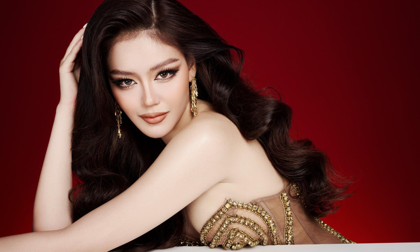 Đặng Thanh Ngân “chạy đua” chuẩn bị thi Miss Supranational 2023. (Ảnh: CTV/Vietnam+)