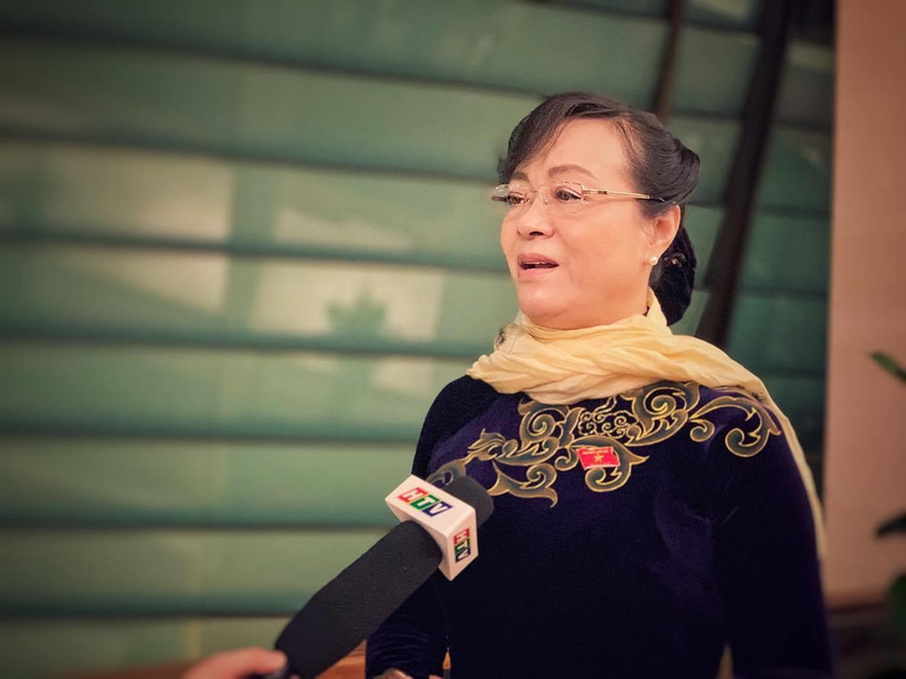 Đại biểu Nguyễn Thị Quyết Tâm, đoàn đại biểu Quốc hội Thành phố Hồ Chí Minh. (Ảnh: Xuân Mai/Vienam+)