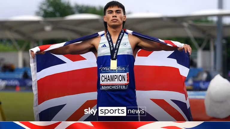 Louie Hinchliffe-Vận động viên 21 tuổi, sinh ra ở Sheffield. (Nguồn: Sky Sports)