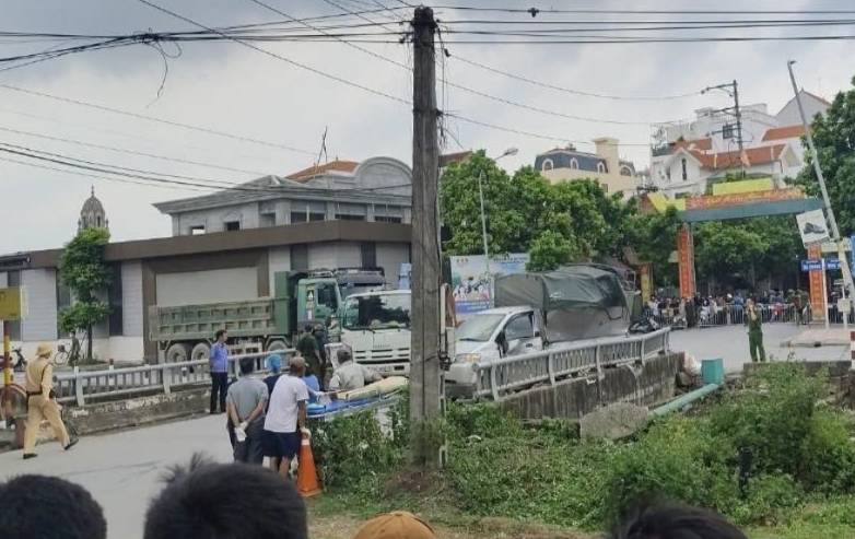 Hiện trường vụ tai nạn. (Ảnh TTXVN phát)