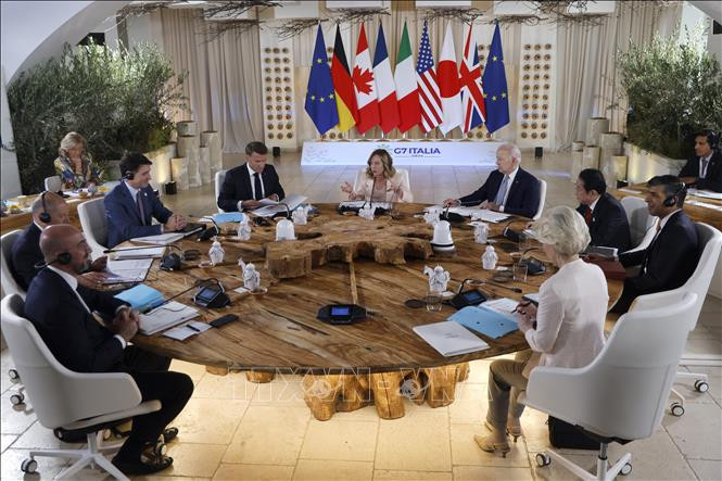 Hội nghị thượng đỉnh G7 ở Borgo Egnazia, Italy, ngày 13/6/2024.( Ảnh: AFP/TTXVN) 