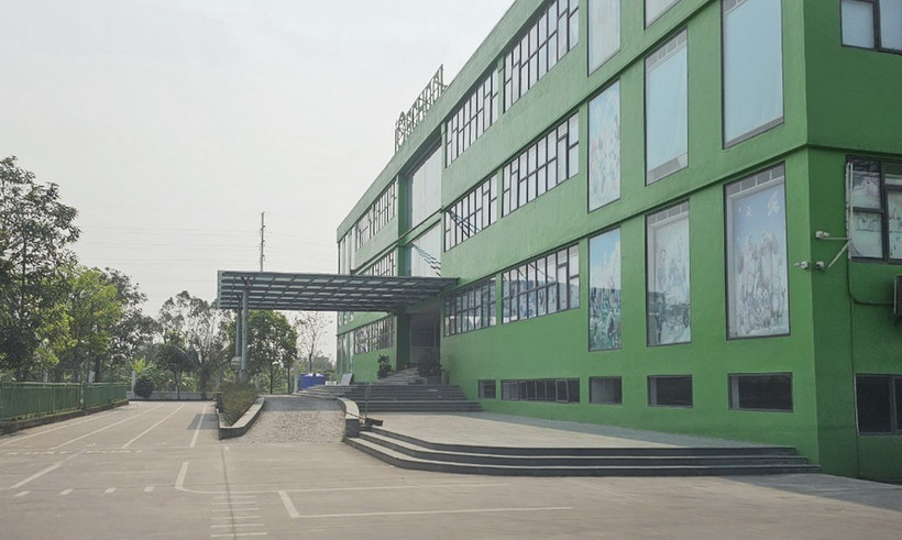 Một góc trong khuôn viên Trường Liên cấp Quốc tế IQ School. (Ảnh: Đức Phương/TTXVN)