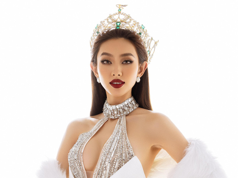 Nhan sắc Thùy Tiên sau 6 tháng đăng quang Miss Grand International 2021. (Ảnh: CTV/Vietnam+)