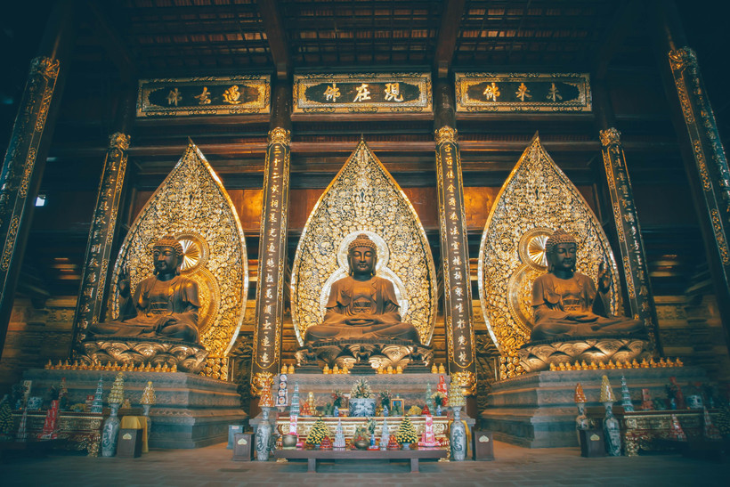 Điện Tam Bảo trong quần thể chùa Tam Chúc. (Ảnh: Nam Nguyễn/Vietnam+)