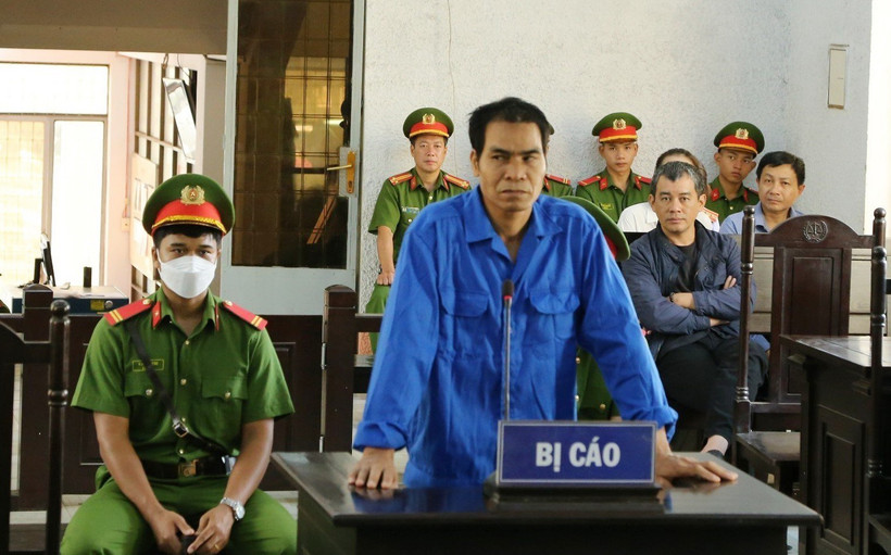 Bị cáo Y Krêč Byă tại phiên tòa. (Ảnh: TTXVN phát)