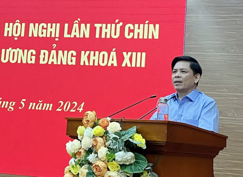 Quang cảnh Hội nghị lần thứ chín Ban Chấp hành Trung ương Đảng Cộng sản Việt Nam khóa XIII. (Nguồn: TTXVN)