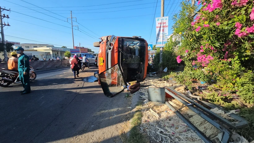 Hiện trường vụ tai nạn.