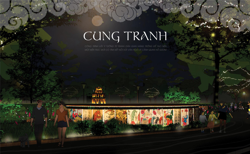 Thiết kế nhà vệ sinh công cộng bên Hồ Gươm sẽ được trưng bày tại VietNam Design Week 2023. (Nguồn ảnh: BTC)