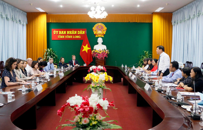 Quang cảnh buổi làm việc. (Ảnh: Phạm Minh Tuấn/TTXVN)