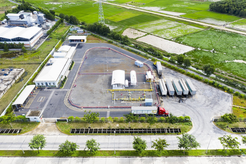 Một công ty trong Khu công nghiệp chuyên sâu Phú Mỹ 3, thị xã Phú Mỹ, tỉnh Bà Rịa-Vũng Tàu. (Ảnh: Hồng Đạt/TTXVN)