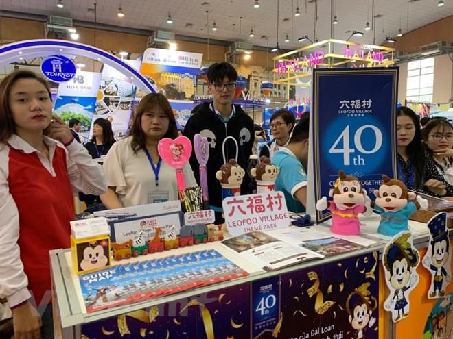 Một gian hàng quốc tế giới thiệu tại VITM Hà Nội 2019. (Ảnh: M.Mai/Vietnam+)