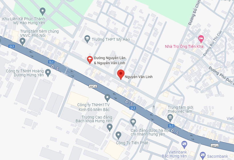Khu vực xảy ra vụ cháy. (Nguồn: Google Maps)
