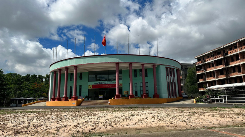 Trụ sở của Công ty TNHH Phát triển Quốc tế Formosa (FIDC) - chủ đầu tư Khu Công nghiệp Mỹ Xuân A2 đơn vị đang nợ tiền nước lên tới 23,4 tỷ đồng không chịu thanh toán. (Ảnh: Hoàng Nhị/TTXVN)