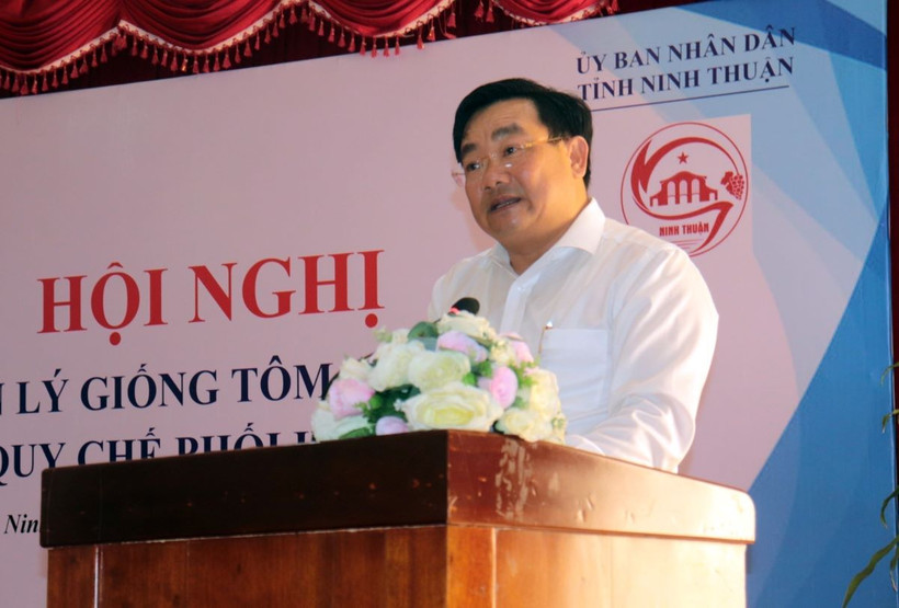 Phó Chủ tịch Ủy ban Nhân dân tỉnh Ninh Thuận Trịnh Minh Hoàng. (Ảnh: Công Thử/TTXVN)