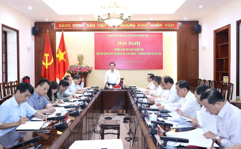 Quang cảnh buổi làm việc. (Ảnh: Phương Hoa/TTXVN)