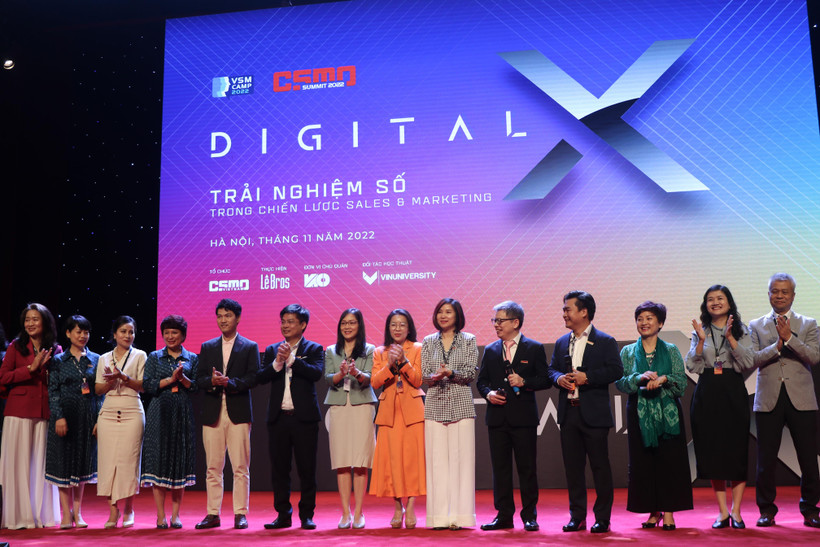 Sự kiện chuyên ngành lớn nhất trong năm của cộng đồng Sales và Marketing tại Việt Nam - VSMCamp 2022 khai mạc tại Hà Nội. (Ảnh: Việt Anh/Vietnam+)