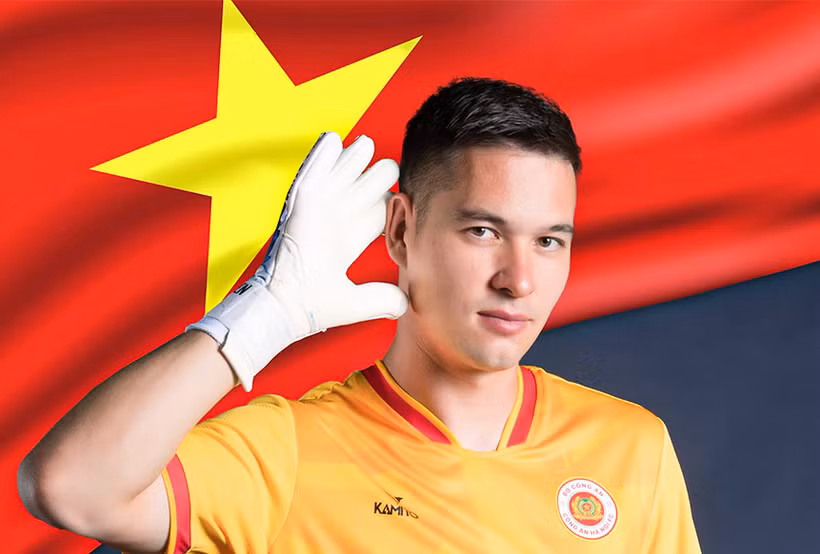 Sau khi có quốc tịch Việt Nam, thủ môn Nguyễn Filip đã đủ điều kiện thi đấu cho Đội tuyển Việt Nam tại Asian Cup 2023. (Ảnh: VFF)