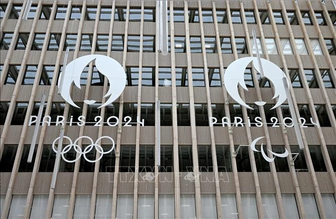 Trụ sở ủy ban tổ chức Olympic Paris 2024 và Paralympic Paris 2024 tại Saint-Denis, ngoại ô Paris, Pháp. (Ảnh: AFP/TTXVN)