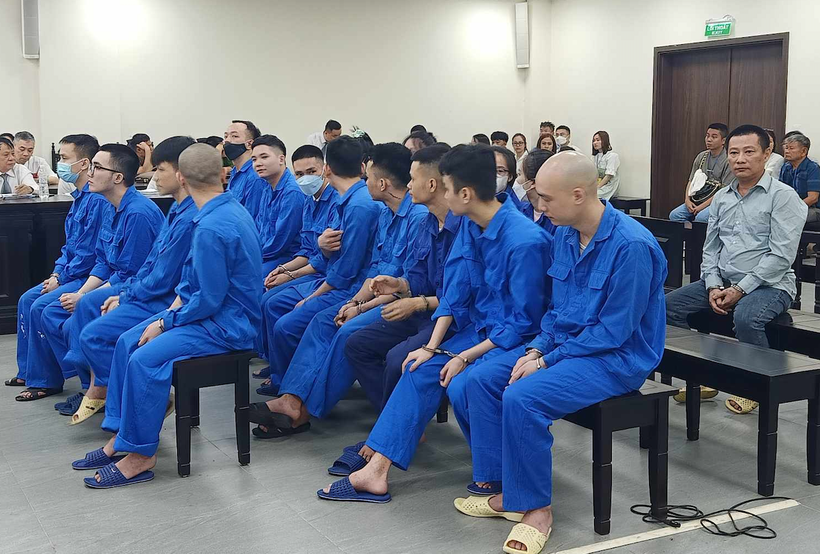 Các bị cáo tại tòa. (Ảnh: Vietnamnet)