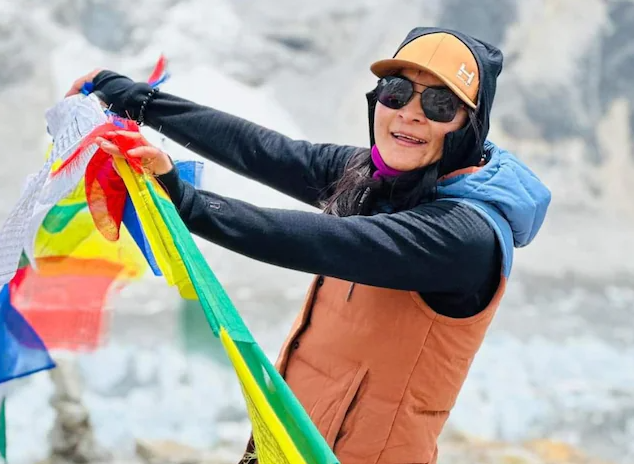 Phunjo Lama, ở độ tuổi 30, đã hoàn thành mục tiêu trong 14 giờ 31 phút. (Nguồn: News18)