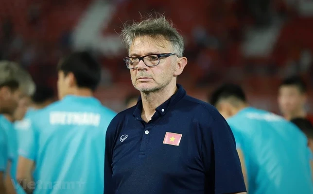 HLV Philippe Troussier. (Ảnh: Hoài Nam/Vietnam+) 