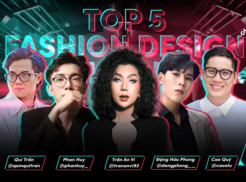 Top 5 thí sinh lĩnh vực Fashion Design Icon. (Ảnh: BTC)