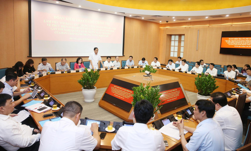 Phó Trưởng ban Thường trực Ban Tổ chức Trung ương Nguyễn Thanh Bình phát biểu chỉ đạo. (Ảnh: Lâm Khánh/TTXVN)