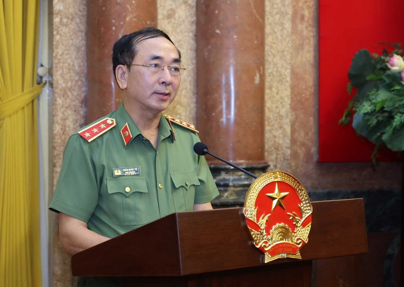 Thượng tướng Trần Quốc Tỏ, Ủy viên Trung ương Đảng, Phó Bí thư Đảng ủy Công an Trung ương, Thứ trưởng Bộ Công an. (Nguồn: TTXVN)
