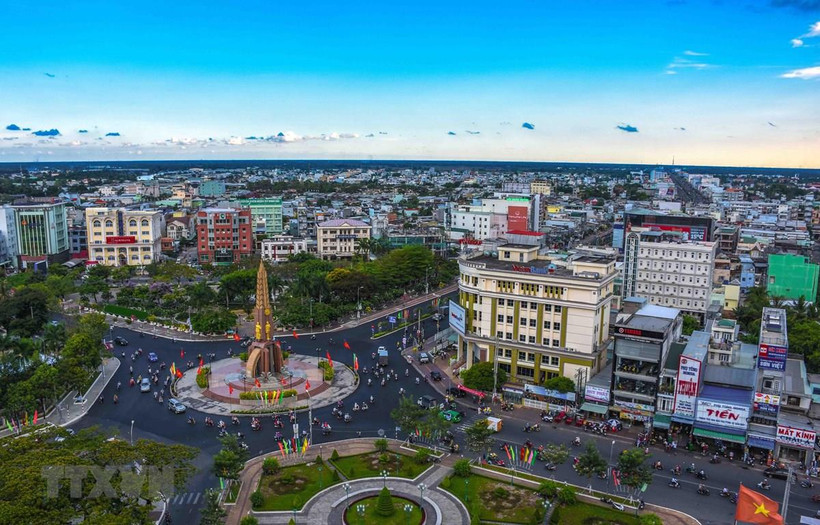 Trung tâm thành phố Cà Mau ngày nay. (Ảnh: Thế Anh/TTXVN)