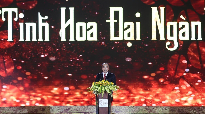 Chủ tịch Ủy ban Nhân dân tỉnh Đắk Lắk Phạm Ngọc Nghị phát biểu khai mạc buổi lễ. (Ảnh: Trọng Đạt/TTXVN)