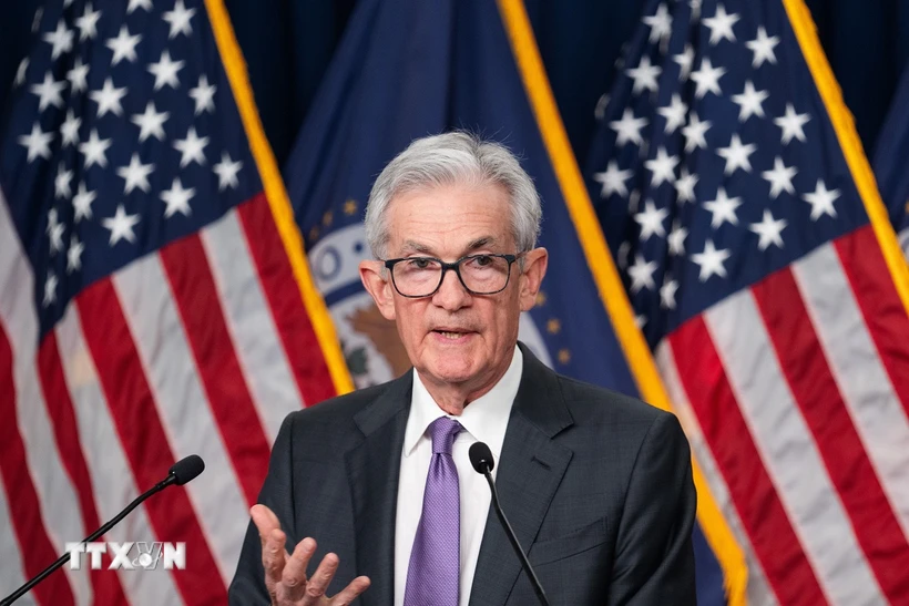 Chủ tịch Cục Dự trữ Liên bang Mỹ Jerome Powell. (Ảnh: THX/TTXVN)