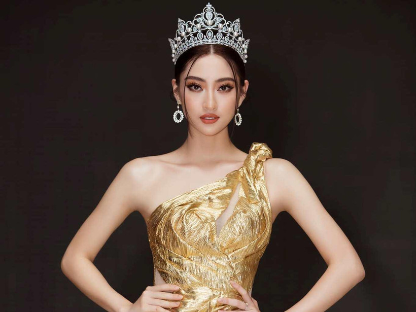 Hoa hậu Lương Thùy Linh. (Ảnh: CTV/Vietnam+)