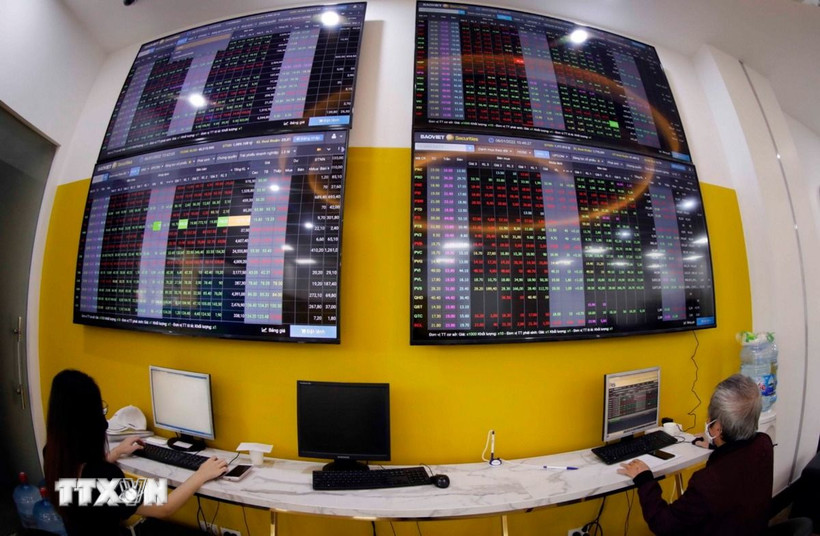 Giao dịch chứng khoán. (Nguồn: TTXVN)