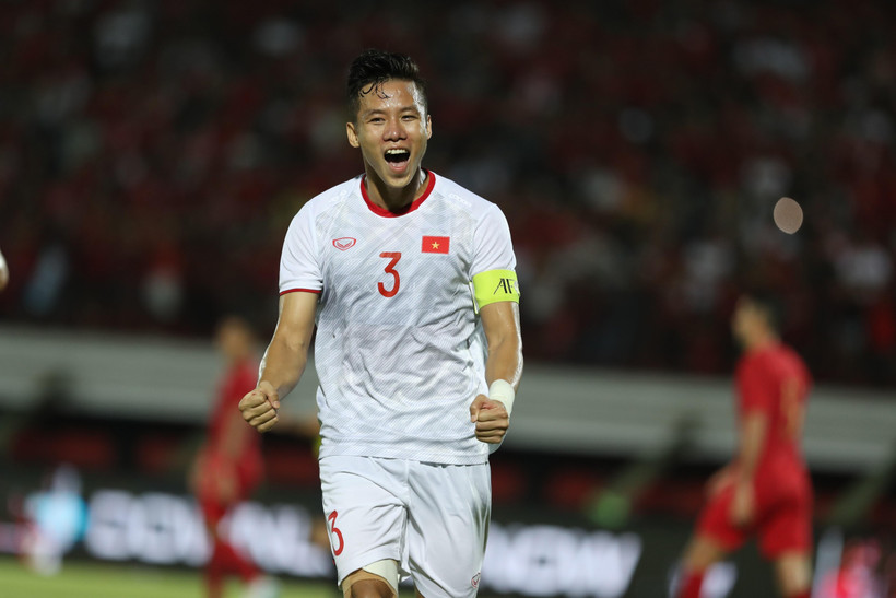 Chiều 4/9, Quế Ngọc Hải xin lỗi sau sự cố vi phạm bản quyền hình ảnh đội tuyển Việt Nam. (Ảnh: TTXVN) 