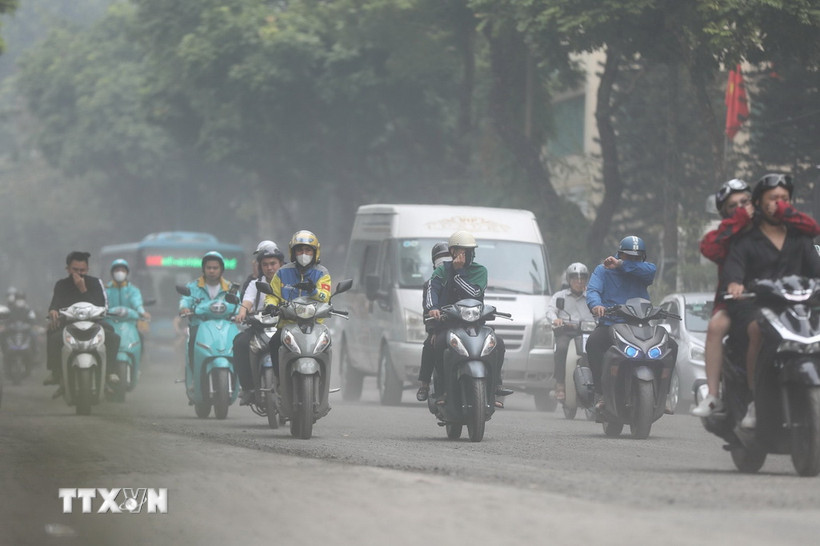 Hà Nội trong top 10 thành phố ô nhiễm nhất. (Nguồn: TTXVN)