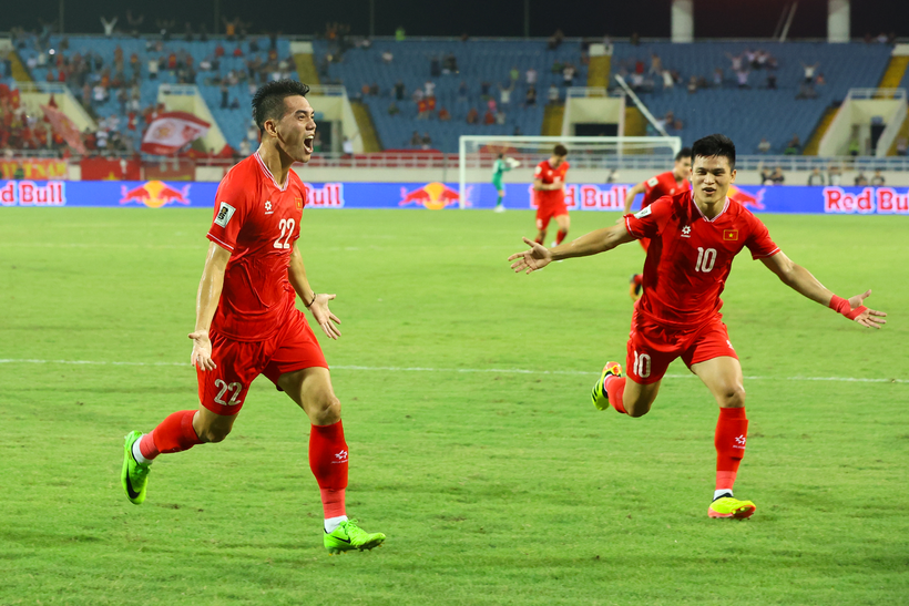 Tiến Linh (trái) và Tuấn Hải là tiền đạo được kỳ vọng sẽ lập công giúp Tuyển Việt Nam giành kết quả có lợi tại LPBank Cup 2024. (Ảnh: Hoài Nam/Vietnam+)