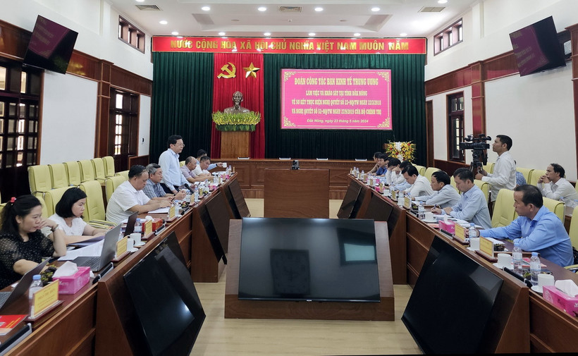 Quang cảnh buổi làm việc. (Ảnh: Hưng Thịnh/TTXVN)