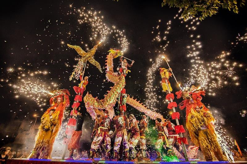 Vũ điệu đêm trăng. (Ảnh: Nguyễn Quang)