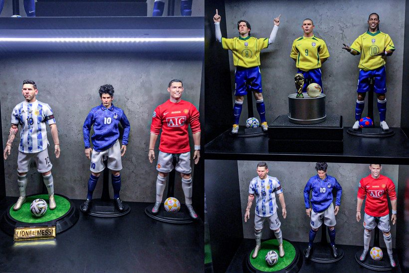 Người hâm mộ có thể sở hữu 'phiên bản mini' của các ngôi sao bóng đá như Messi, Ronaldo... trong mùa World Cup năm nay. (Ảnh: NVCC)