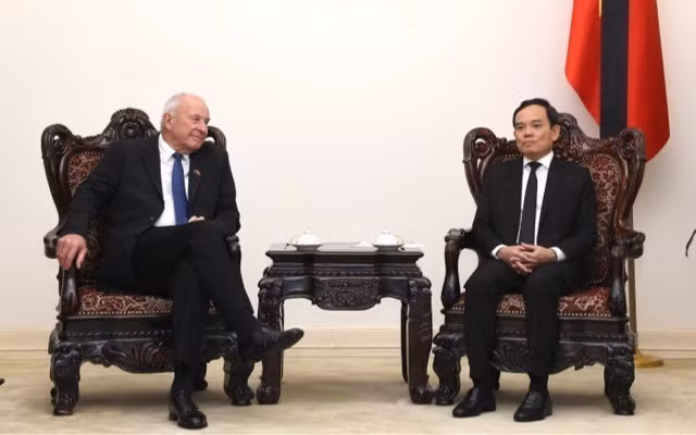 Phó Thủ tướng Trần Lưu Quang tiếp Đặc phái viên của Thủ tướng New Zealand. (Ảnh: Lâm Khánh/TTXVN)