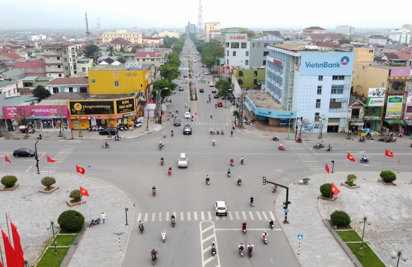 Một góc thành phố Đông Hà, tỉnh Quảng Trị. (Ảnh: Nguyên Lý/TTXVN)