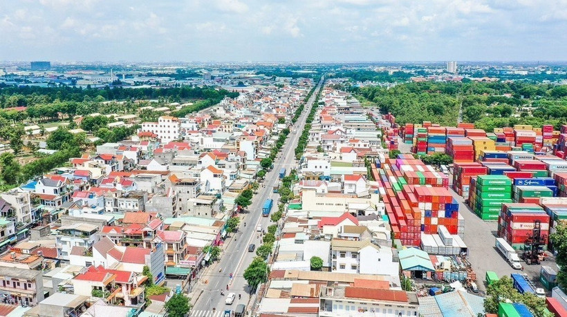 Một góc thành phố Dĩ An, tỉnh Bình Dương. (Nguồn: TTXVN)