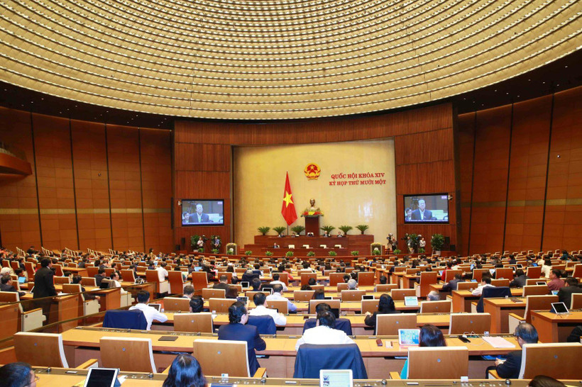 Quang cảnh phiên họp của Quốc hội. (Ảnh: Phương Hoa/TTXVN)