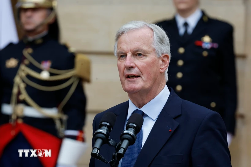 Thủ tướng Pháp Michel Barnier. (Ảnh: THX/TTXVN)