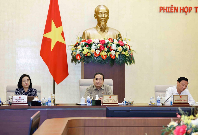 Chủ tịch Quốc hội Trần Thanh Mẫn phát biểu. (Ảnh: Doãn Tấn/TTXVN)