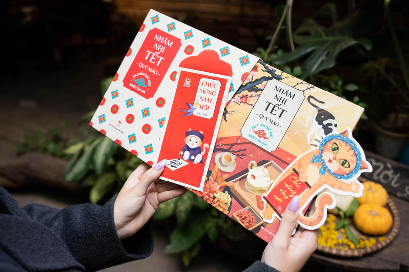Ấn phẩm với thiết kế khổ vuông mang hương sắc Tết đến với các độc giả nhỏ tuổi. (Ảnh: NXB Kim Đồng)
