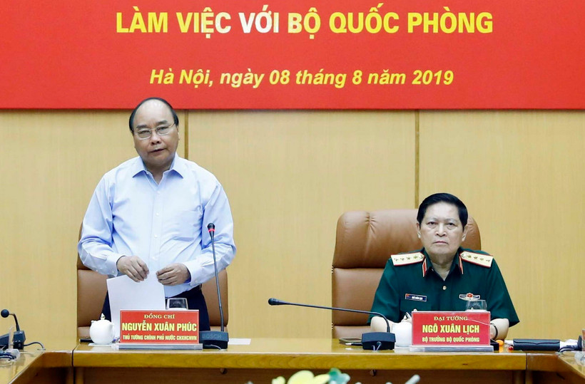 Thủ tướng Nguyễn Xuân Phúc phát biểu tại buổi làm việc. (Ảnh: Thống Nhất/TTXVN)