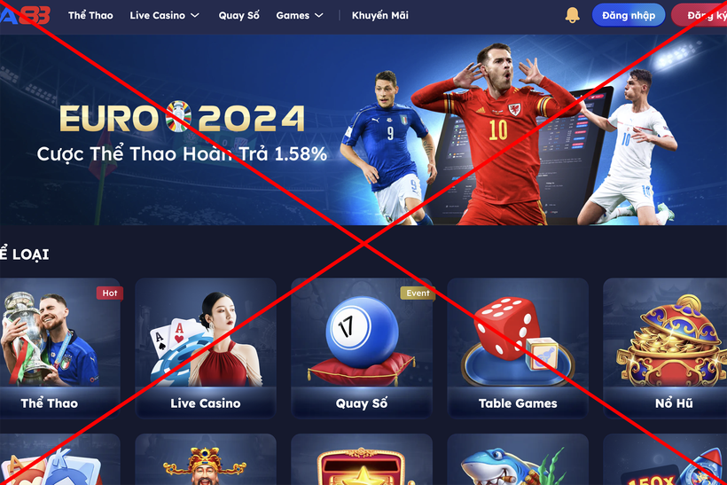 Các website cá độ bóng đá trực tuyến 'mọc lên như nấm' trong mùa EURO 2024. (Ảnh minh họa)